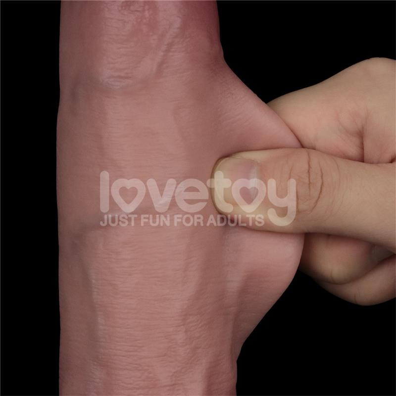 Dildo con Vibración Piel Deslizante Silicona Dual Layer 9 - Imagen 9