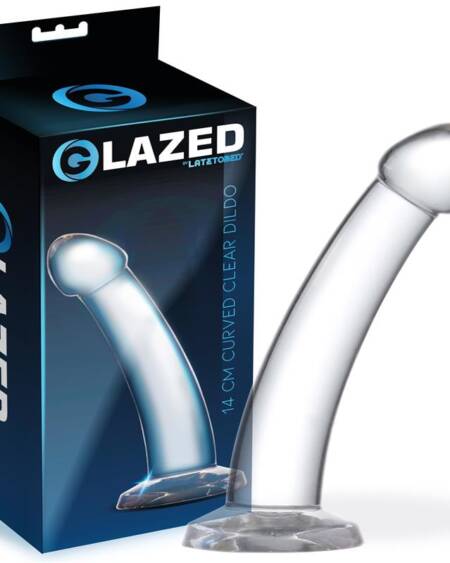 Dildo Curvado Material Cristalino 14 cm