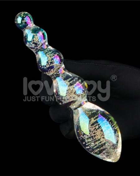 Dildo de Cristal que Brilla en la Oscuridad Dark Twilight Gleam Tantalizing Orbs