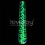 Dildo de Cristal que Brilla en la Oscuridad Dark Twilight Slim Fantasy