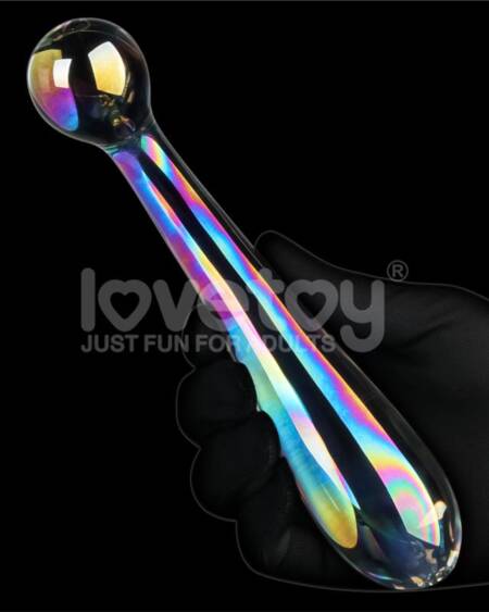 Dildo de Cristal que Brilla en la Oscuridad Twilight Gleam Alluring Arc