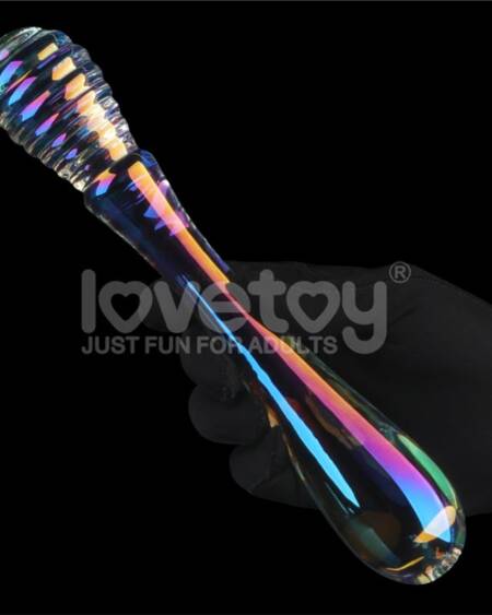 Dildo de Cristal que Brilla en la Oscuridad Twilight Gleam Twin Pleasures