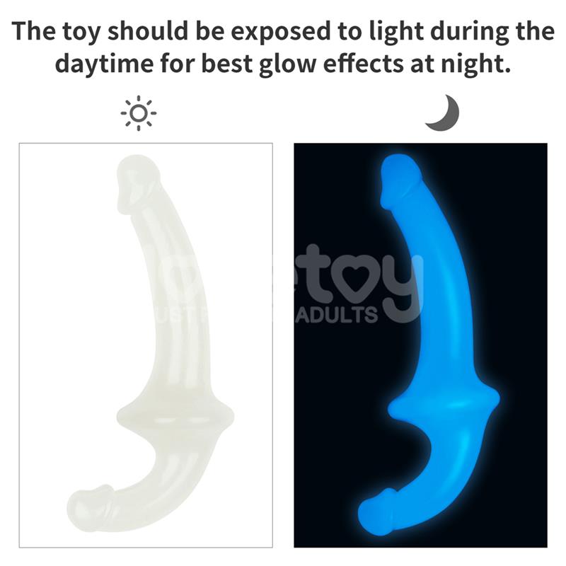 Dildo doble Lumino Play Luz Azul 10.5 - Imagen 12