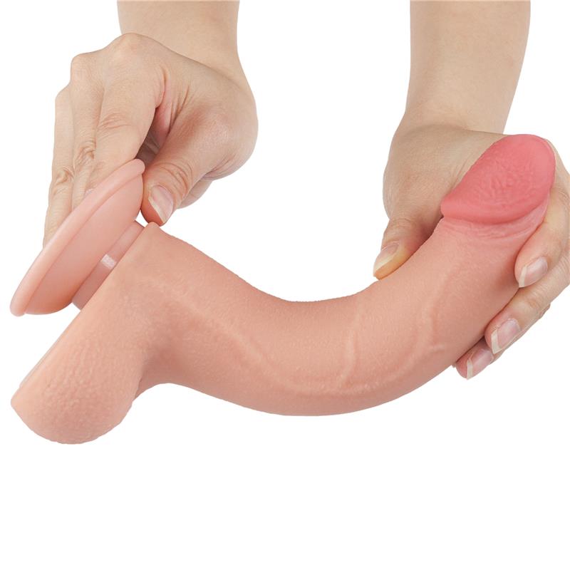 Dildo Dual Density Piel Deslizante Retractil 8.5 - Imagen 2