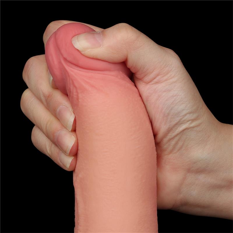 Dildo Dual Density Piel Deslizante Retractil 8.5 - Imagen 6