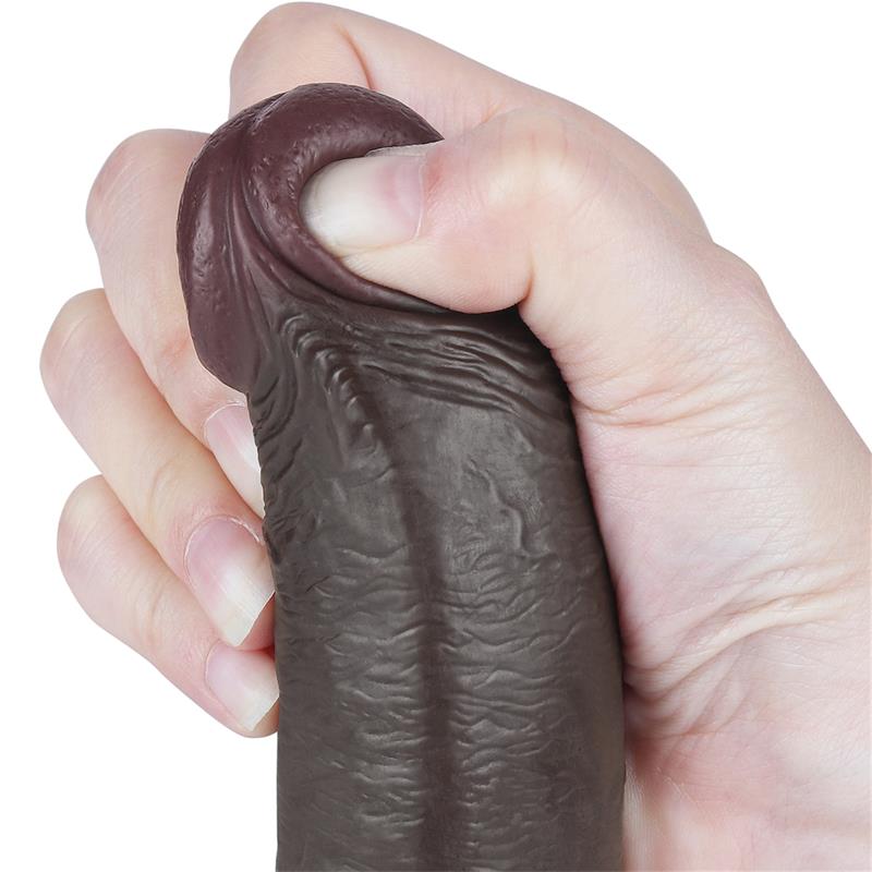 Dildo Dual Density Piel Deslizante Retractil 9 - Imagen 7