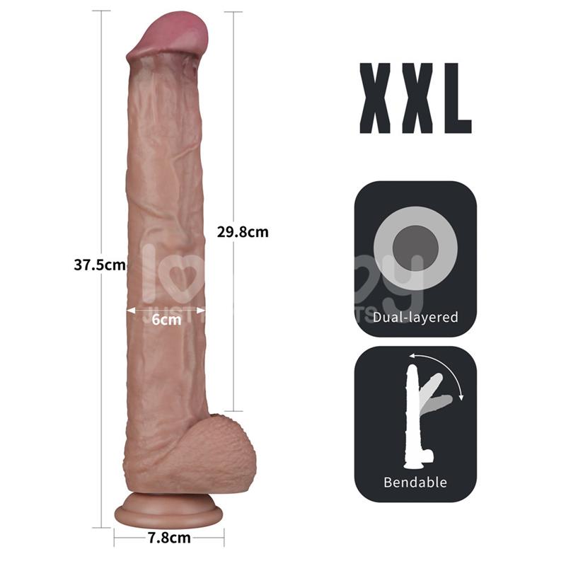 Dildo Dual Layer Articulable XXL 14,5 - Imagen 15
