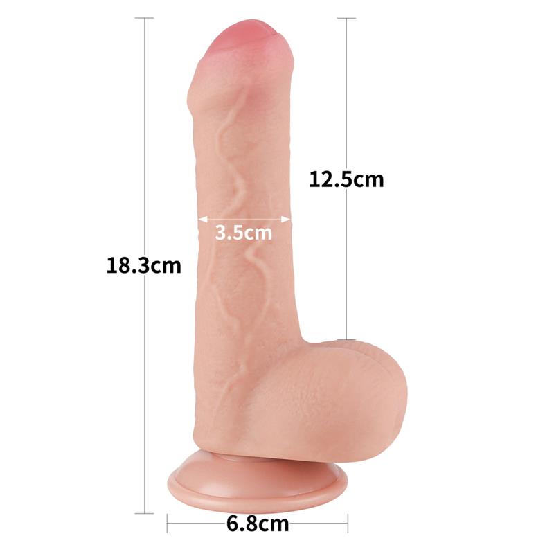 Dildo Dual Layer Piel Deslizante Retractil 7 - Imagen 12