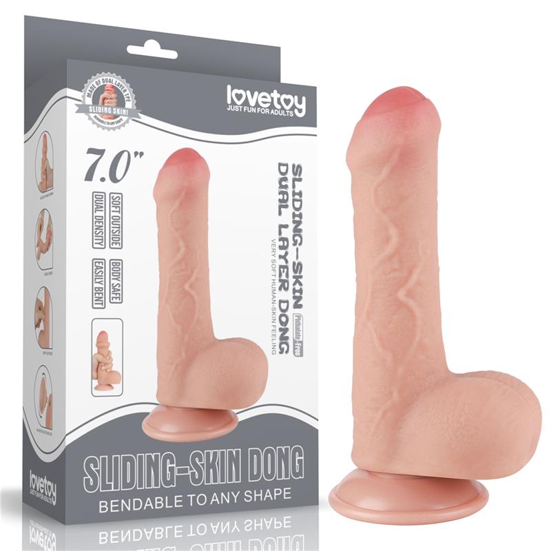 Dildo Dual Layer Piel Deslizante Retractil 7 - Imagen 13
