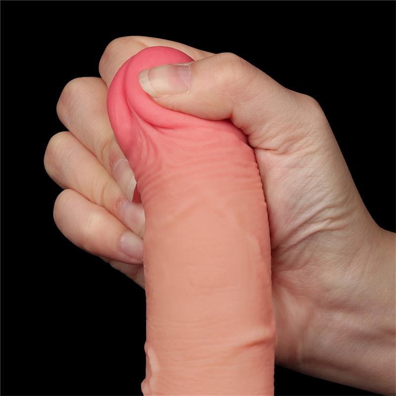Dildo Dual Layer Piel Deslizante Retractil 7.5 - Imagen 3