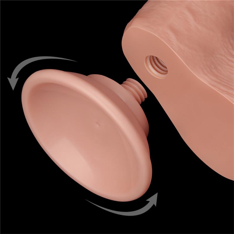 Dildo Dual Layer Piel Deslizante Retractil 7.5 - Imagen 8