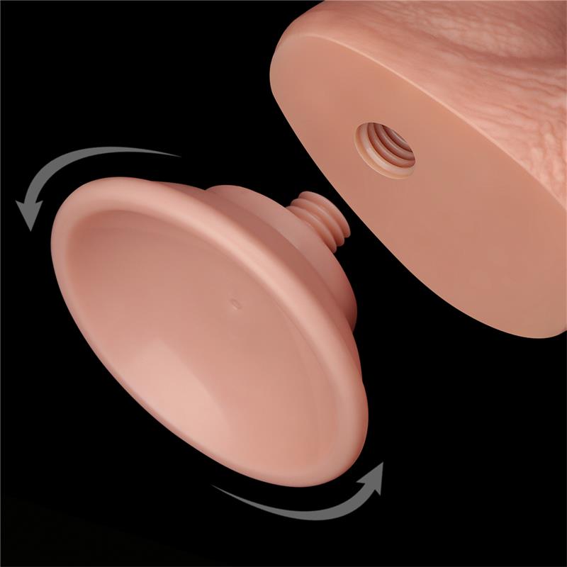 Dildo Dual Layer Piel Deslizante Retractil 7.5 - Imagen 10