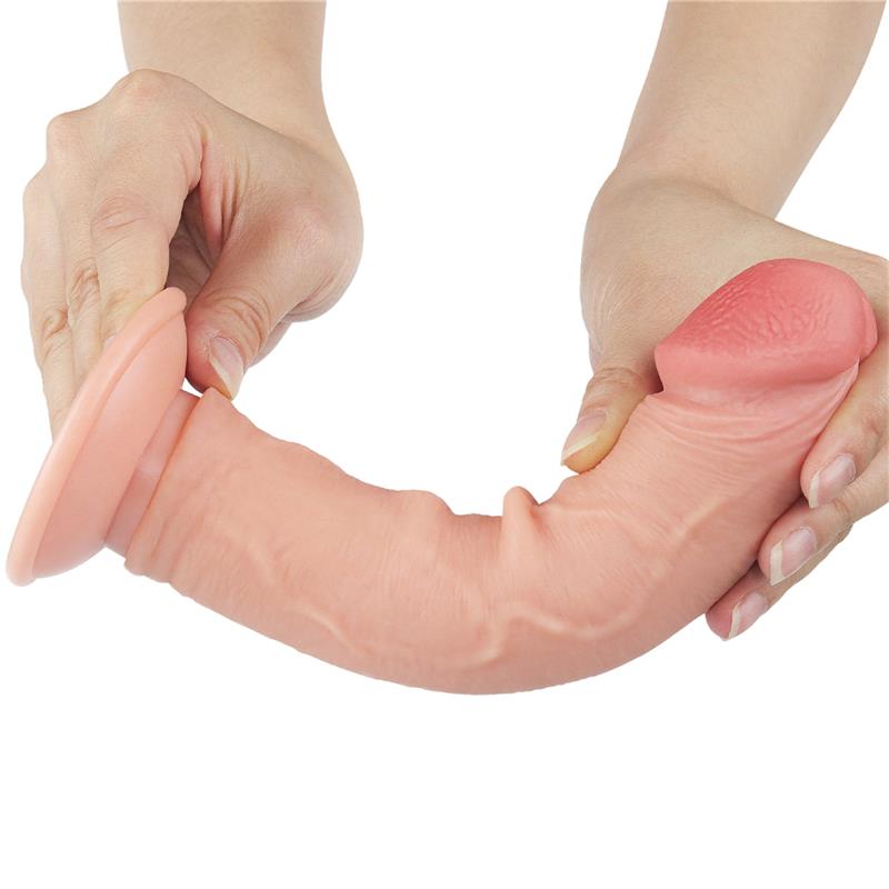 Dildo Dual Layer Piel Deslizante Retractil 8 - Imagen 2