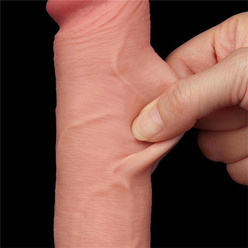 Dildo Dual Layer Piel Deslizante Retractil 8 - Imagen 8
