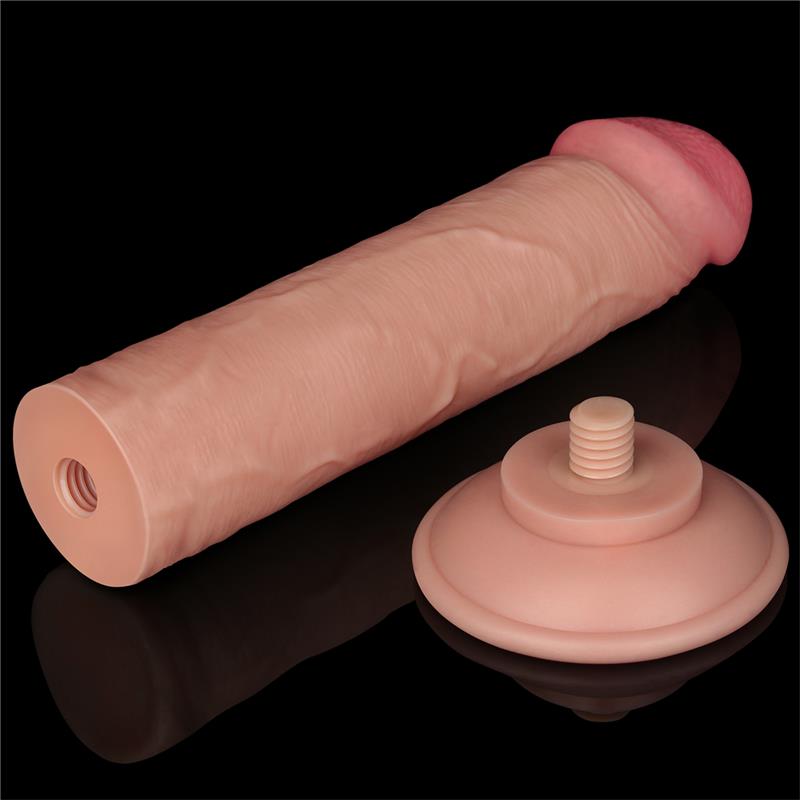 Dildo Dual Layer Piel Deslizante Retractil 8 - Imagen 11