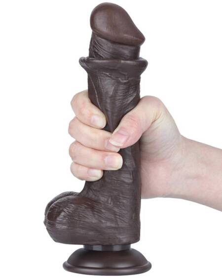 Dildo Dual Layer Piel Deslizante Retractil 8