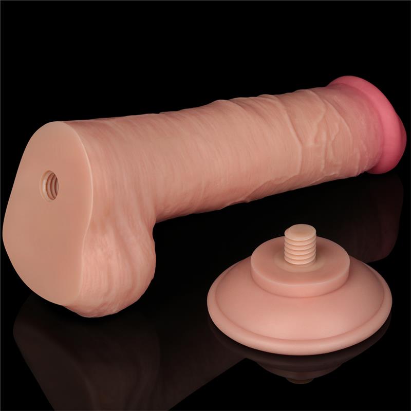 Dildo Dual Layer Piel Deslizante Retractil 8 - Imagen 10