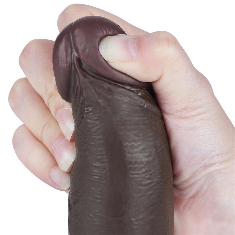 Dildo Dual Layer Piel Deslizante Retractil 8.5 - Imagen 7