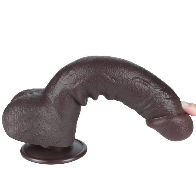 Dildo Dual Layer Piel Deslizante Retractil 9.5 - Imagen 4