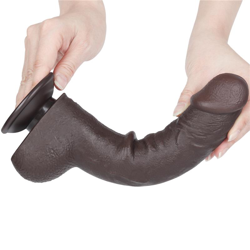Dildo Dual Layer Piel Deslizante Retractil 9.5 - Imagen 5