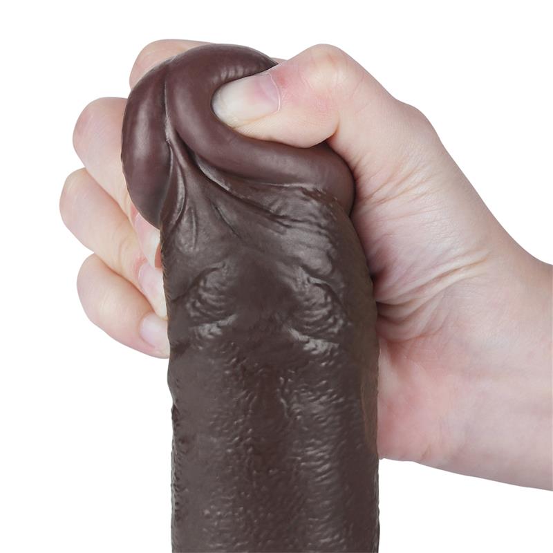 Dildo Dual Layer Piel Deslizante Retractil 9.5 - Imagen 7
