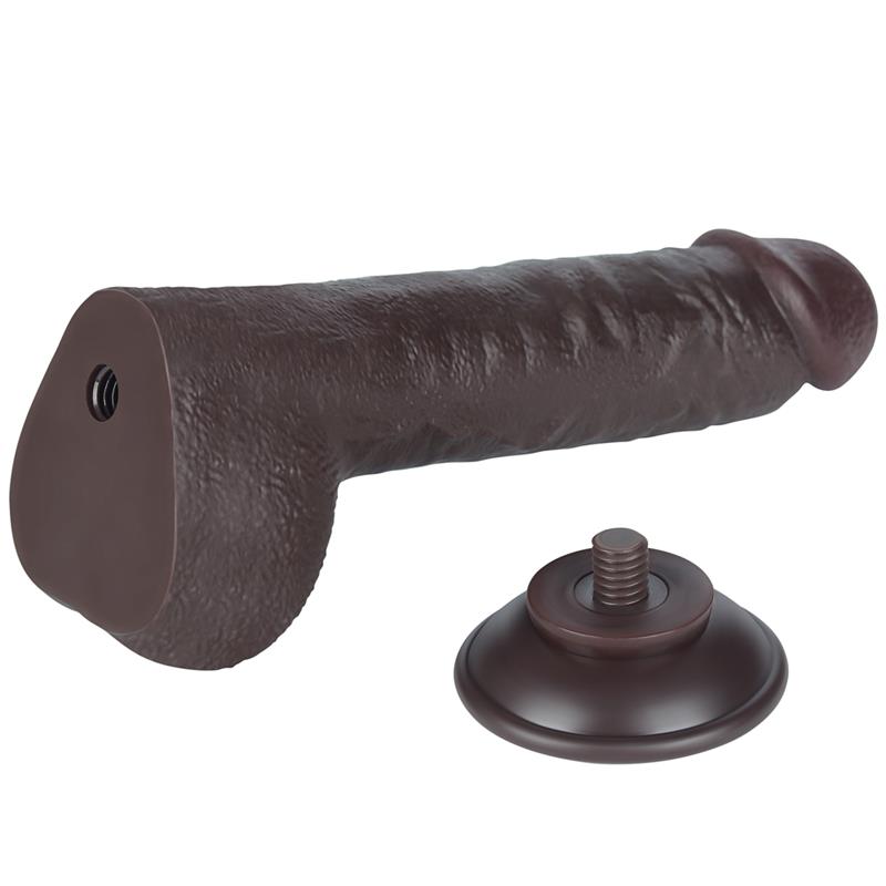 Dildo Dual Layer Piel Deslizante Retractil 9.5 - Imagen 9