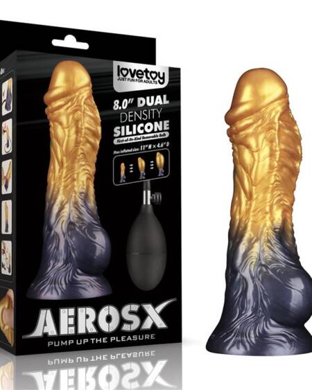 Dildo Inflable Silicona Dual Density 8