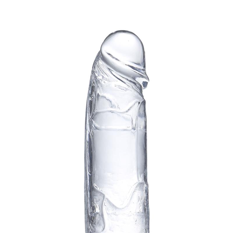 Dildo Realista con Testículos Material Cristalino 20 cm - Imagen 5