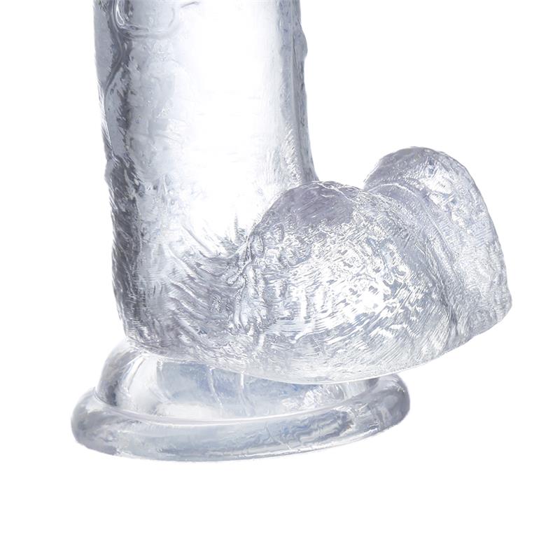 Dildo Realista con Testículos Material Cristalino 20 cm - Imagen 6
