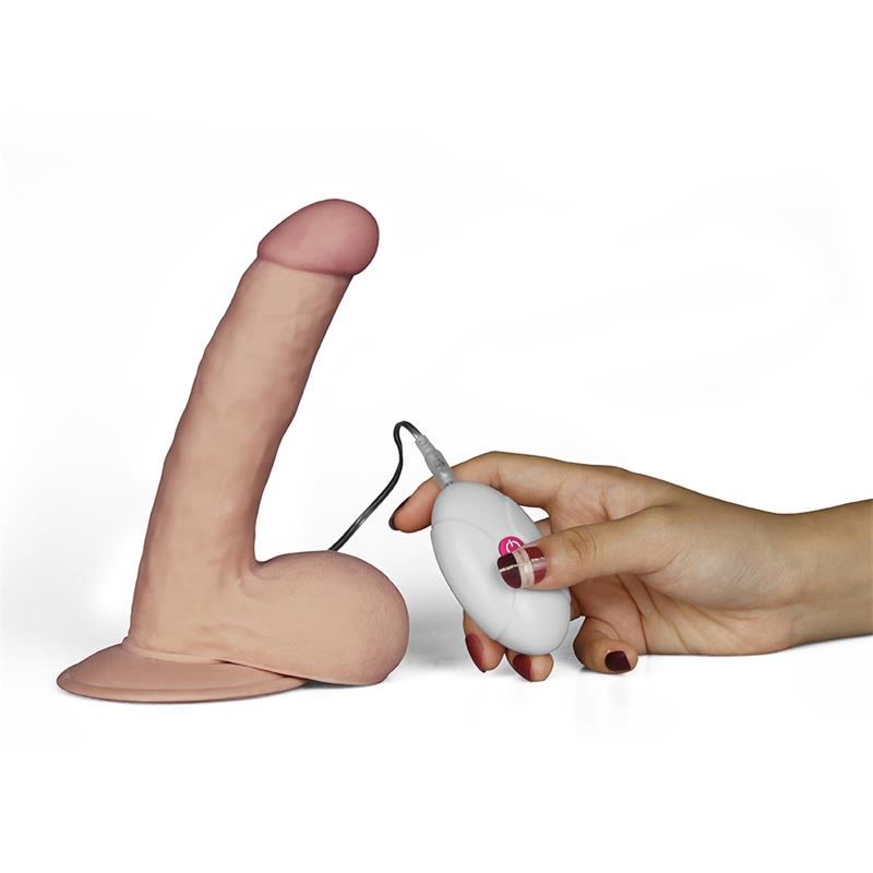 Dildo The Ultra Soft Dude con Vibración 7.5 Natural - Imagen 4