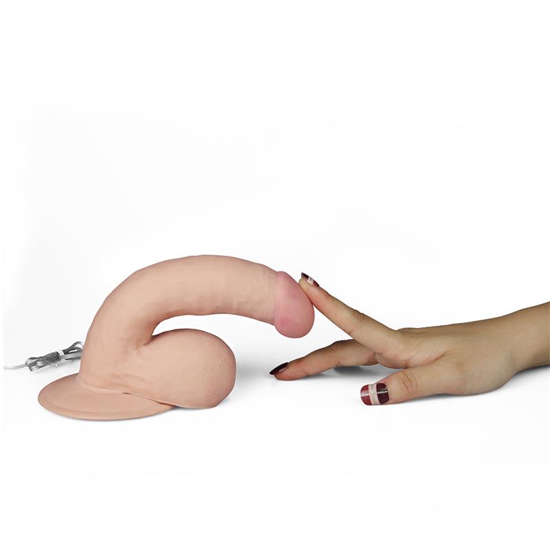 Dildo The Ultra Soft Dude con Vibración 7.5 Natural - Imagen 5