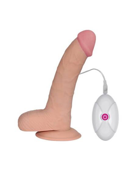 Dildo The Ultra Soft Dude con Vibración 8.8 Natural