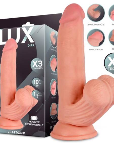 Dirk Dildo Triple Densidad con Testículos Oscilantes 10