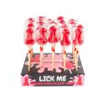Display Piruleta Pene Cereza Efecto Calor Picante 40pcs