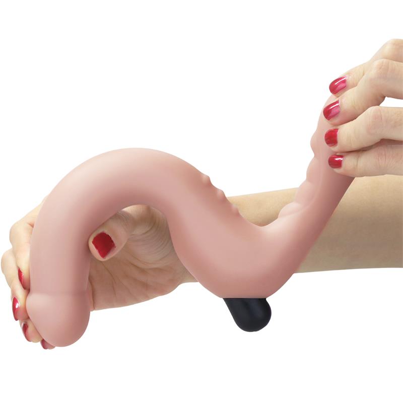 Doble Dildo Strapless Silicona USB - Imagen 4