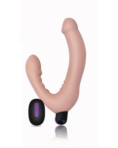 Doble Dildo Strapless Silicona USB