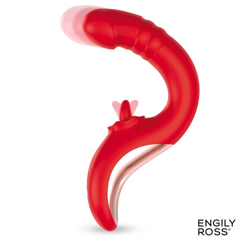 Drako Vibrador con Thrusting y Lengua Oscilante 360º - Imagen 2