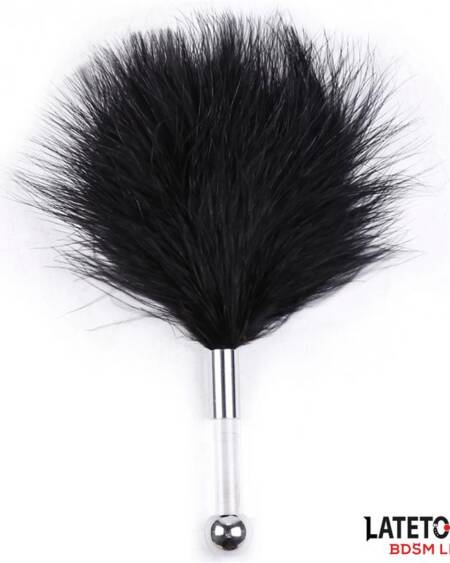 Estimulador de Plumas con Mango de Metal