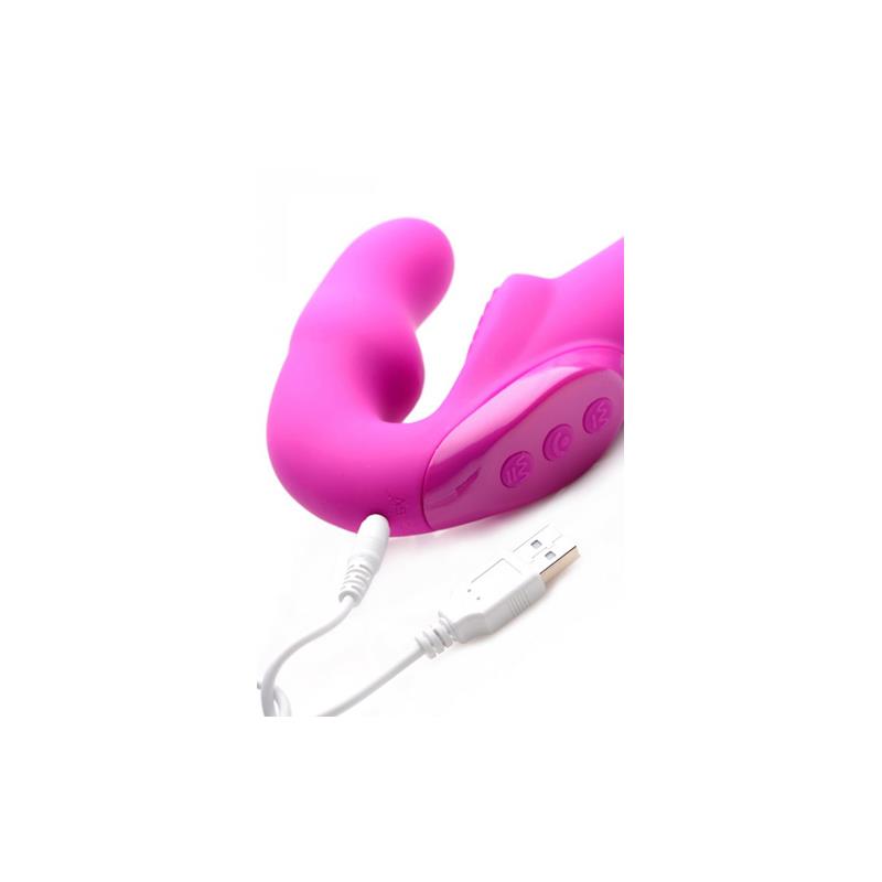 Evoke Vibrador Doble sin Arnes USB Rosa - Imagen 4