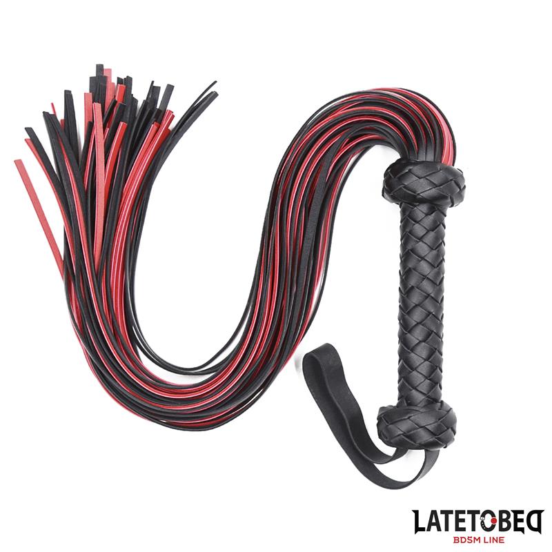 Flogger 65cm Negro y Rojo - Imagen 2
