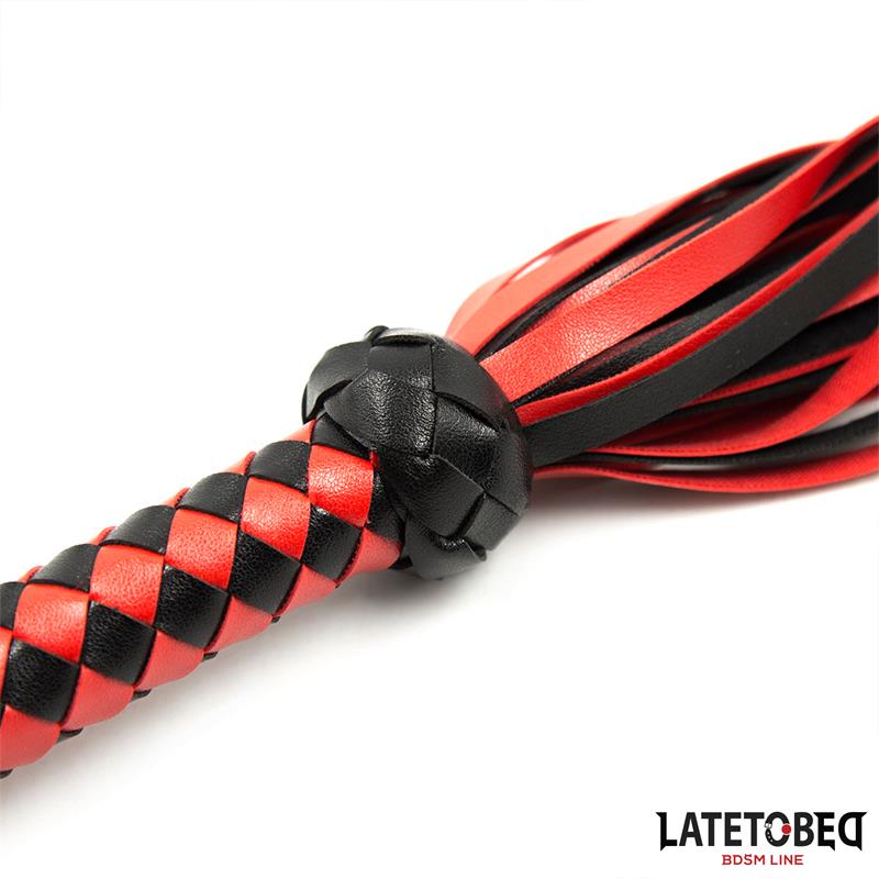 Flogger Rojo y Negro  50cm - Imagen 5