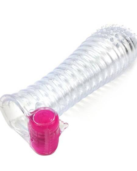 Funda para el Pene con Vibración Transparente