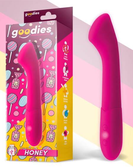 Honey Vibrador Punto G Silicona USB Fuchsia