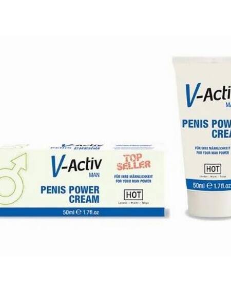 Hot V-Activ Penis Power Crema Potenciadora para Hombre 50 ml