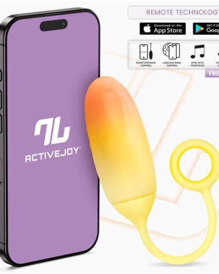 Huevo Silicona Doble Capa con APP Amarillo/Naranja