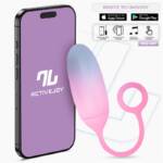 Huevo Silicona Doble Capa con APP Azul/Rosa