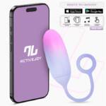 Huevo Silicona Doble Capa con APP Rosa/Azul