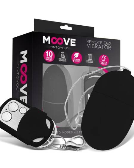 Huevo Vibrador con Control Remoto Tamaño Mediano Negro