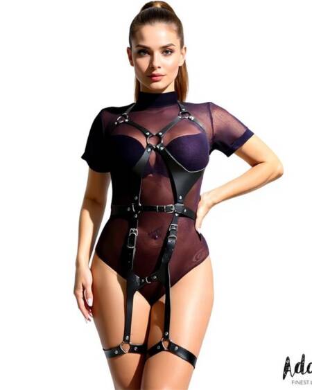 Ivette Arnés Cuerpo Entero Cuero Vegano Talla Única