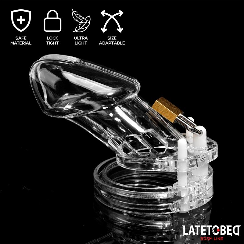 Jaula de Pene de Castidad Long Transparente